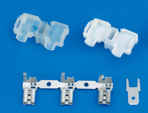 wire to wire connectors 187 Terminal Hard Sleeve Series 4.8 Flag shape