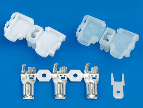 wire to wire connectors 187 Terminal Hard Sleeve Series 4.8 Flag with lock
